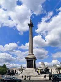 A Wonderful Day at Trafalgar Square in London
