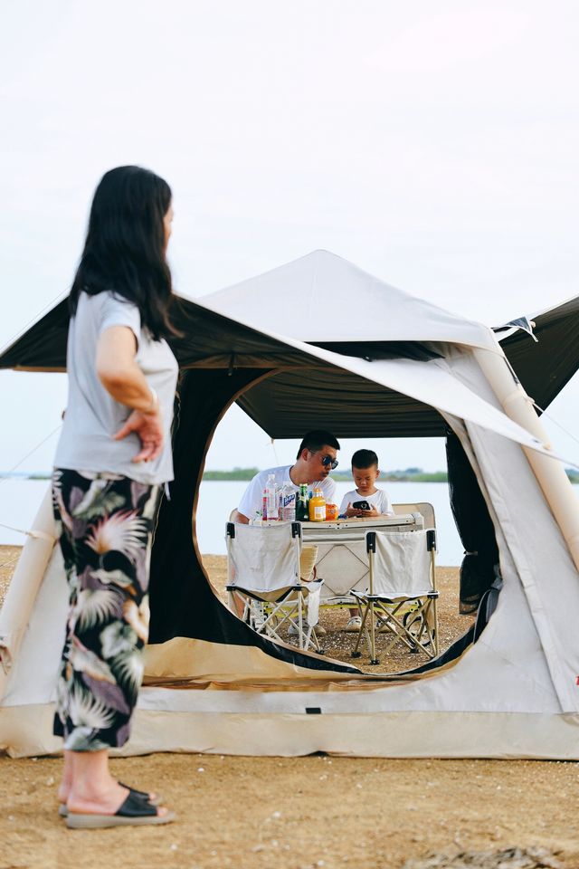 武漢駕車直達「海」邊露營地，無人打擾！