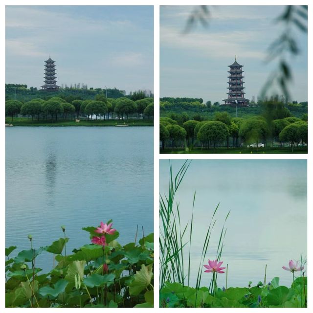 正定中心湖公園，石家莊親子遛娃的寶藏地