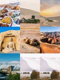 淡季河西走廊絕了!七彩丹霞承包整片調色盤