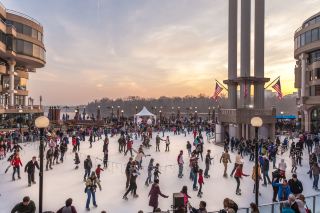 Washington Harbour's Stunning Nighttime Ice Skating Experience