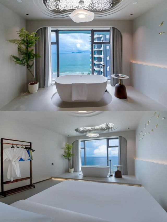 惠東海景酒店天花板雙月灣半島躺著看海太絕了！