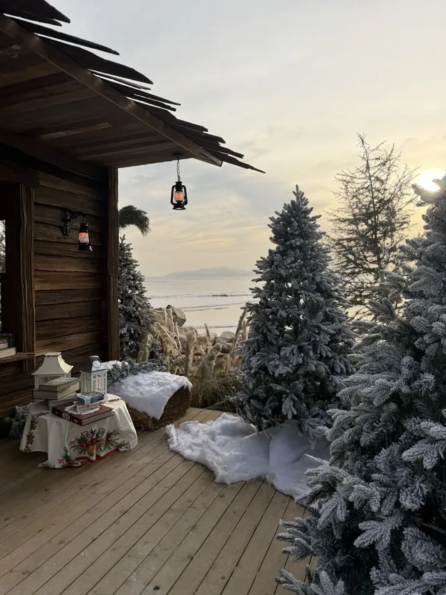 珠海下雪了在海邊拍一組冬日情書 珠海下雪了在海邊拍一組冬日情書