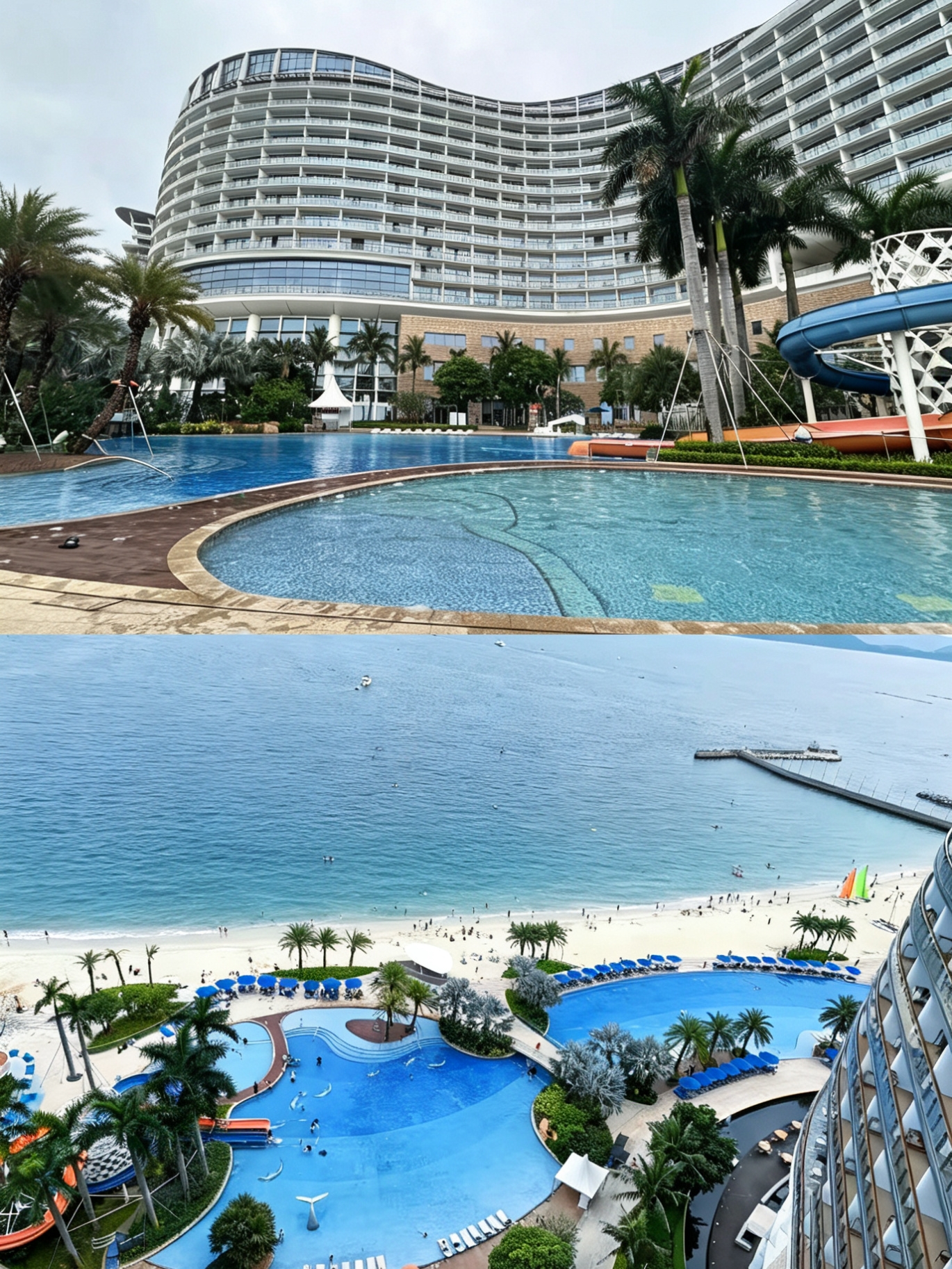 Highly recommend this zero-distance sea view hotel in Shenzhen! The Dameisha InterContinental Jingji made my dream of stepping out directly onto the beach come true 🌊
A hidden gem hotel on Dameisha Yankui Road, from the lobby to the rooms, it’s full of island vibes! The decor is very new and modern. The room I stayed in had a window opening to an endless blue sea, waking up every day to the sound of waves. My favorite is the infinity pool with palm trees—every snap looks like a blockbuster shot.

🌴Must-visit spots
1. 270-degree sea view executive lounge
2. Infinity pool facing the sea (go early in the morning when it’s less crowded)
3. Private hotel beach (much less crowded than the public beach!)
4. Children’s water park (a must for families with kids)

Tips
1. Recommend choosing a high-floor sea view room for better views
2. Weekends are busier, so try to visit during off-peak times
3. Don’t forget your swimsuit! There are three pools here
4. Only a 10-minute drive to Xiaomeisha Ocean World, super convenient for family trips
Having stayed at so many sea view hotels, this one is definitely top-tier in Shenzhen! Whether for vacation or photography, it’s absolutely perfect. I’ve already recommended it to all my girlfriends 👭