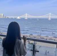 釜山海景住宿推薦｜廣安里沙灘第一排，一晚不到$2000日出日落美景盡收眼底❤️