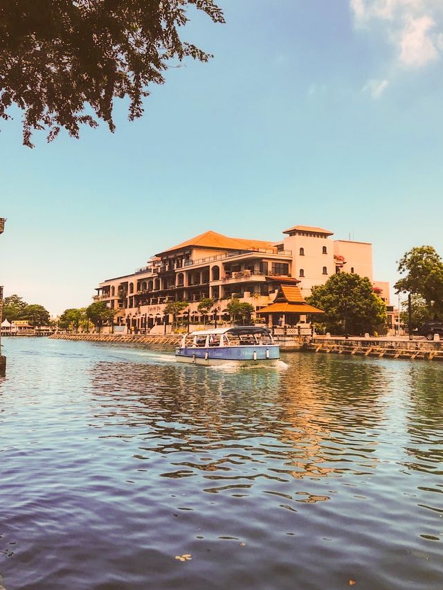 Colorful Walk Along Malacca River