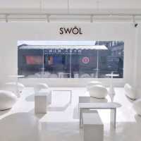 WHITE MINIMALISTIC CAFE : THE SWOL