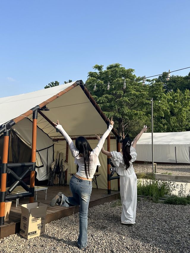 지금 글램핑 가니까 너무 좋던데..? 🍃