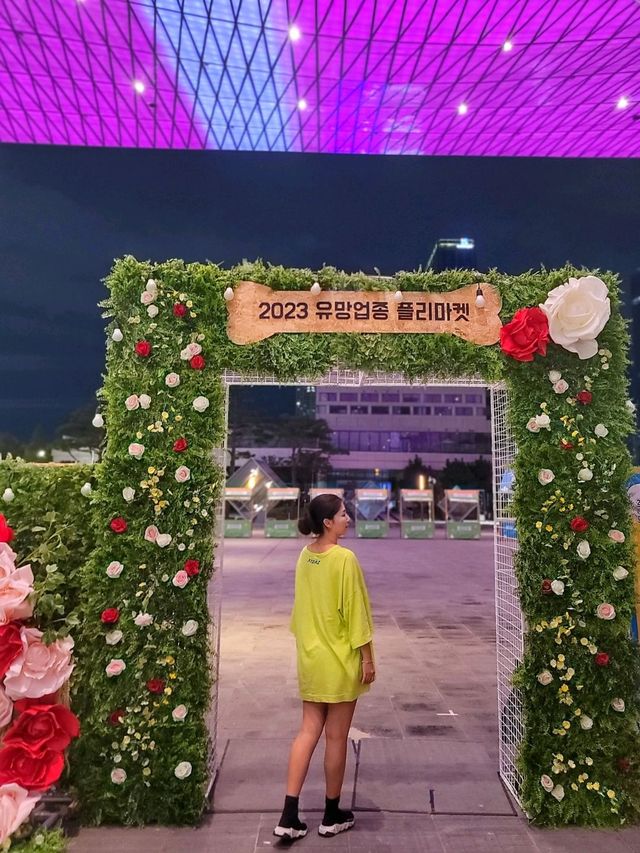 맥주 축제가 열리는 부산 야경맛집 영화의전당✨️🌈
