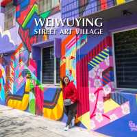 ถ่ายรูปสตรีทอาร์ทสุดชิคกลางชุมชน WEIWUYING STREET ART VILLAGE