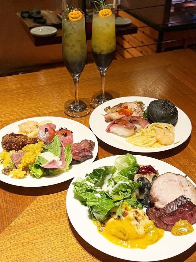 【福岡グルメ】ゆったりとした空間でディナーブッフェが楽しめる