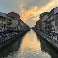 Lively atmosphere in Naviglio Grande