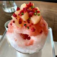 🍑🍓贅沢あいかげかき氷🍧