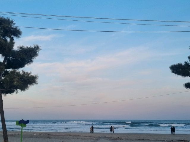 강릉여행 필수코스! 노을 맛집 : 🏖주문진해수욕장🌅🩵💛💙🧡