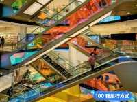 台南新天地-百燈點亮台南特展&時尚彩繪電扶梯