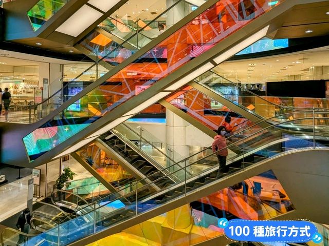 台南新天地-百燈點亮台南特展&時尚彩繪電扶梯