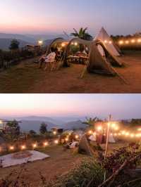 ลานพันดาวแคมปิ้ง ที่พักเลยติดแกลมสำหรับสายชิล⛺️🏠