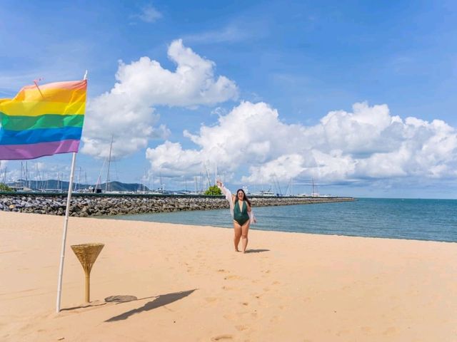 ที่พักน่ารักริมหาดนาจอมเทียนบรรยากาศดี 