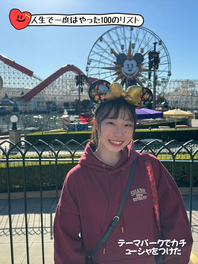 【テーマパークでカチューシャを付けた】カリフォルニアディズニーで日本にないカチューシャをゲット🇺🇸