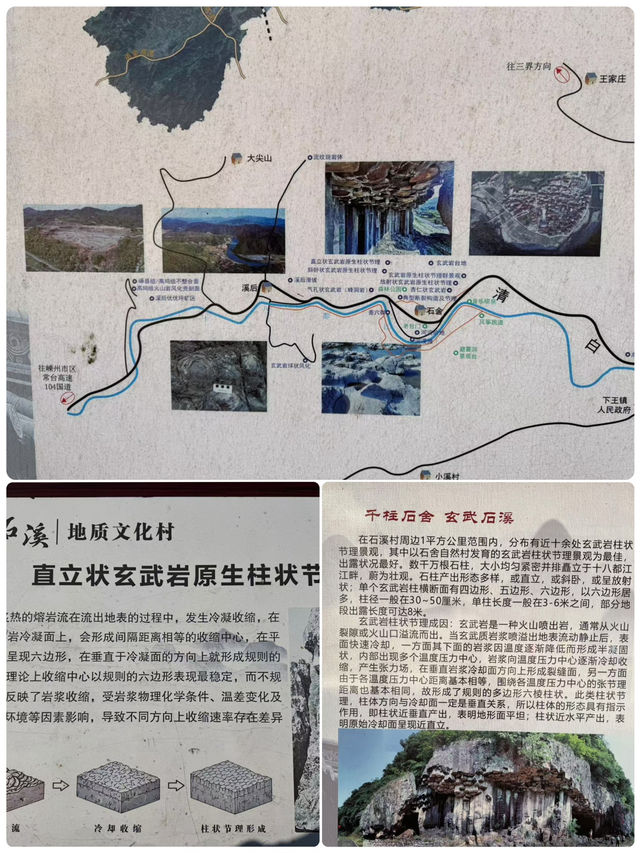 🌋🌿🚶‍♂️《大自然的魅力：浙江嵊州玄武岩之旅》 🏞️🎶