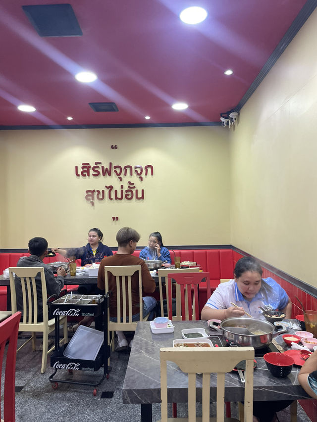Shabu-shabu at Jinzi Shabu, Krabi