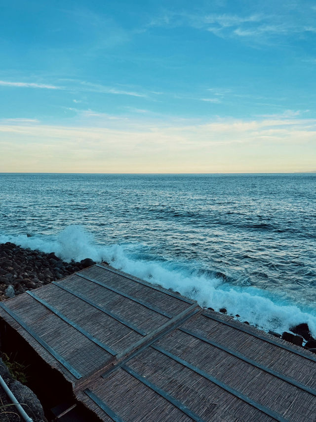 【温泉】波打ち際の絶景露天温泉♨️黒根岩風呂🌊