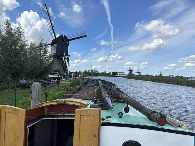 Floating exhibition in Kinderdijk