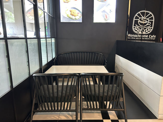 Monochrome: A Chic White-and Black Cafe for Coffee Lovers Near Cisauk Station