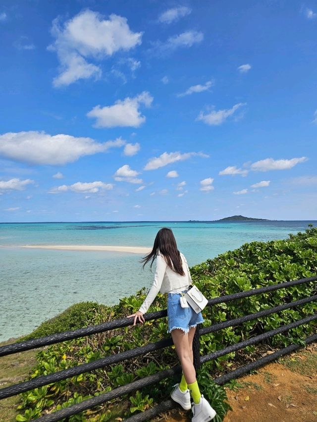 干潮時に干潟で幻の島が見える場所