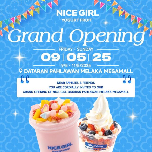 Refreshing Stop in Melaka! Try Nice Girl Yogurt Fruit at Dataran Pahlawan Megamall 🍦🌿
