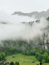 Misty Magic: A Rainy Day in Lauterbrunnen