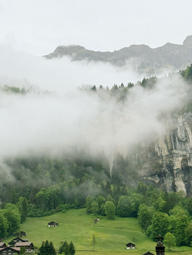 Misty Magic: A Rainy Day in Lauterbrunnen