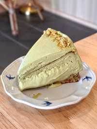 This Kampung Café Serves a Cheesecake That Screams Pistachio