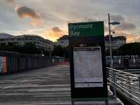 호주 시드니 페리 선셋 최적의 루프 Pyrmont Bay - Circular Quay
