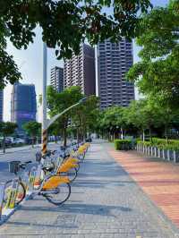 🌿城市裡的綠意綠洲：桃園《風禾公園》，親子野餐滑草超chill！