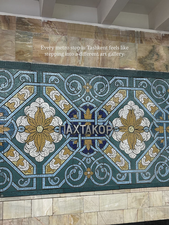 🇺🇿【Tashkent Metro】地下に広がる美術館