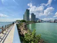 屯門海濱公園「幻愛橋  」🌟漫步海堤享受無敵海景  