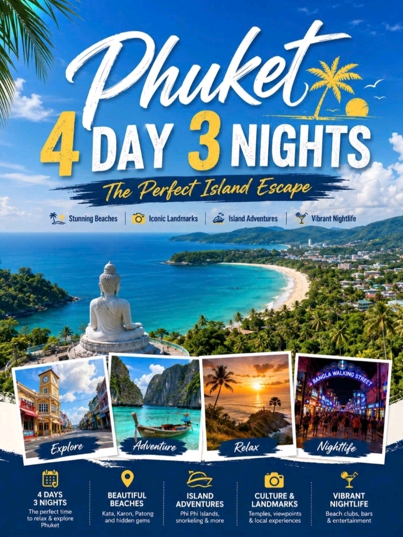 🇹🇭🌴 Phuket in 4 Days 3 Nights: The Perfect Island Escape!