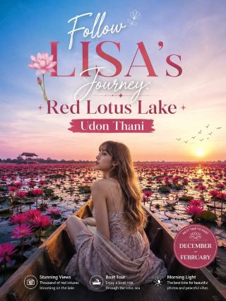 LISA의 발자취를 따라, '붉은 연꽃 바다'의 아름다움을 만나다.