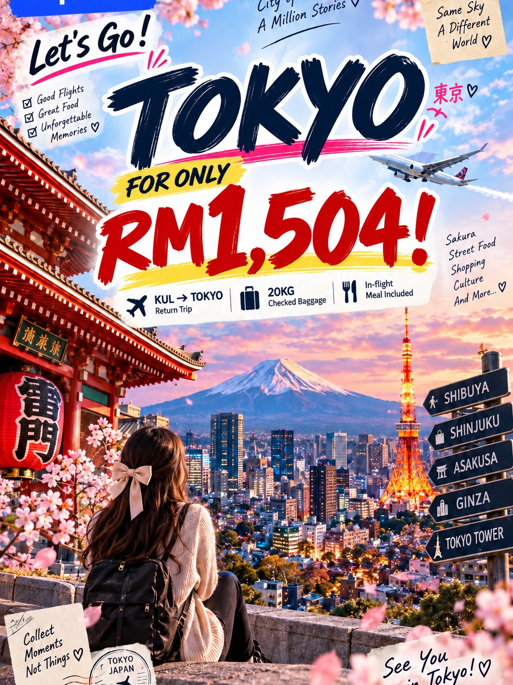 🇯🇵✈️TOKYO FOR RM1,504?!