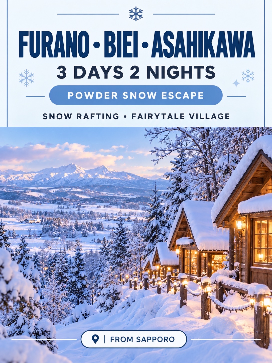 ❄️ แจกแพลนเที่ยว FURANO • BIEI • ASAHIKAWA 3 วัน 2 คืน