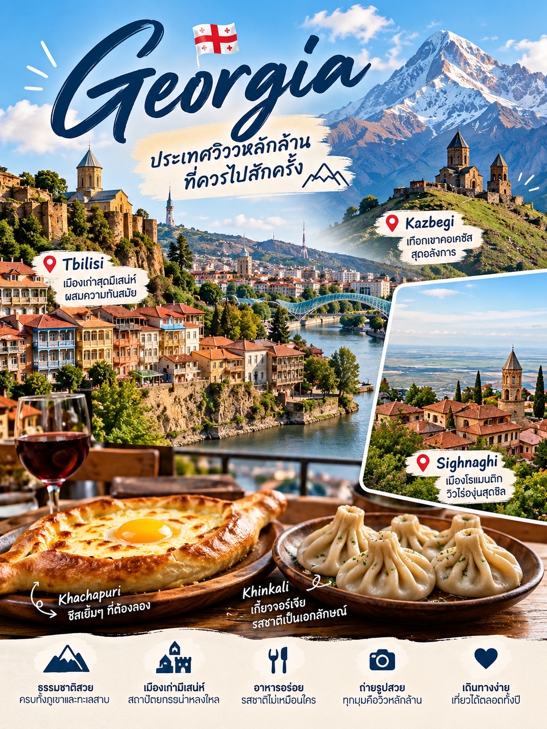 🇬🇪 Georgia — ประเทศวิวหลักล้านที่ควรไปสักครั้ง