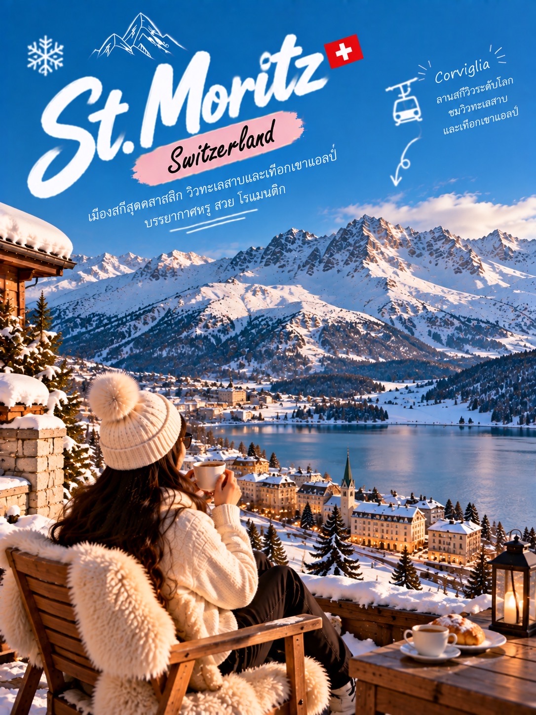 スイス・サンモリッツ 🇨🇭 究極のクラシックスキーリゾート