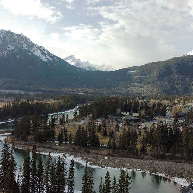 Cascade Mountain and the Canadian Rockies!