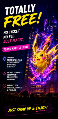 Welcome to TOKYO Night & Light - Free Pokémon Show