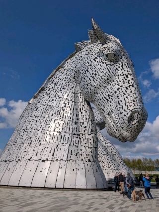 [Scotland's Most Epic Check-In Landmark: The Giant Horse Heads].