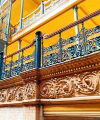 Vintage-style Bradbury Building in Los Angeles.