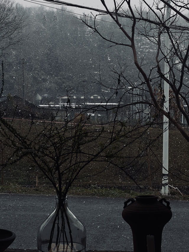 彭州下雪啦感受暴雨下的耳隐