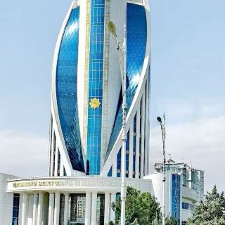 Check-in at the National Museum of Ashgabat, Turkmenistan.