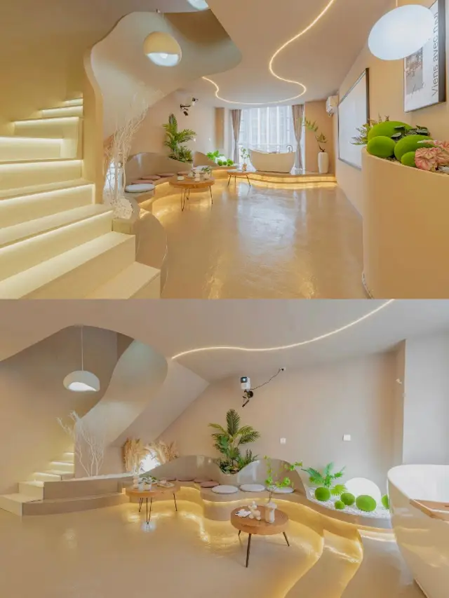 乐山の街の夜景を一望できる素晴らしい民宿。